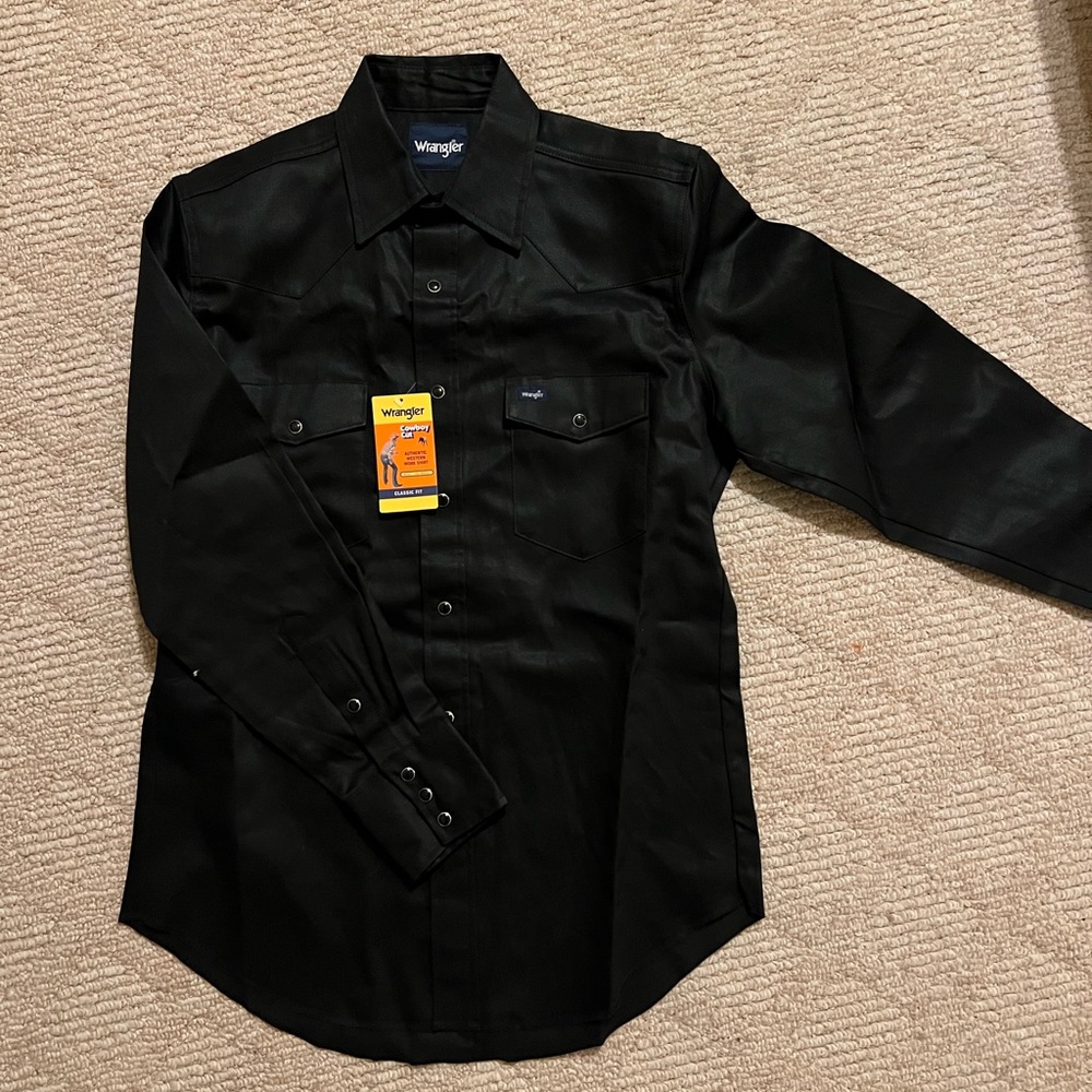 Wrangler long sleeve firm finish brand new shirt